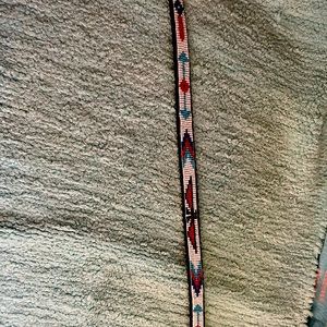 Hand-beaded belt